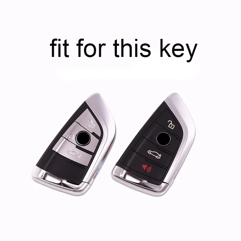 

Leather Car Styling Car Key Case Key Cover for BMW X5 F15 X6 F16 G30 7 Series G11 X1 F48 F39 Ring Protector