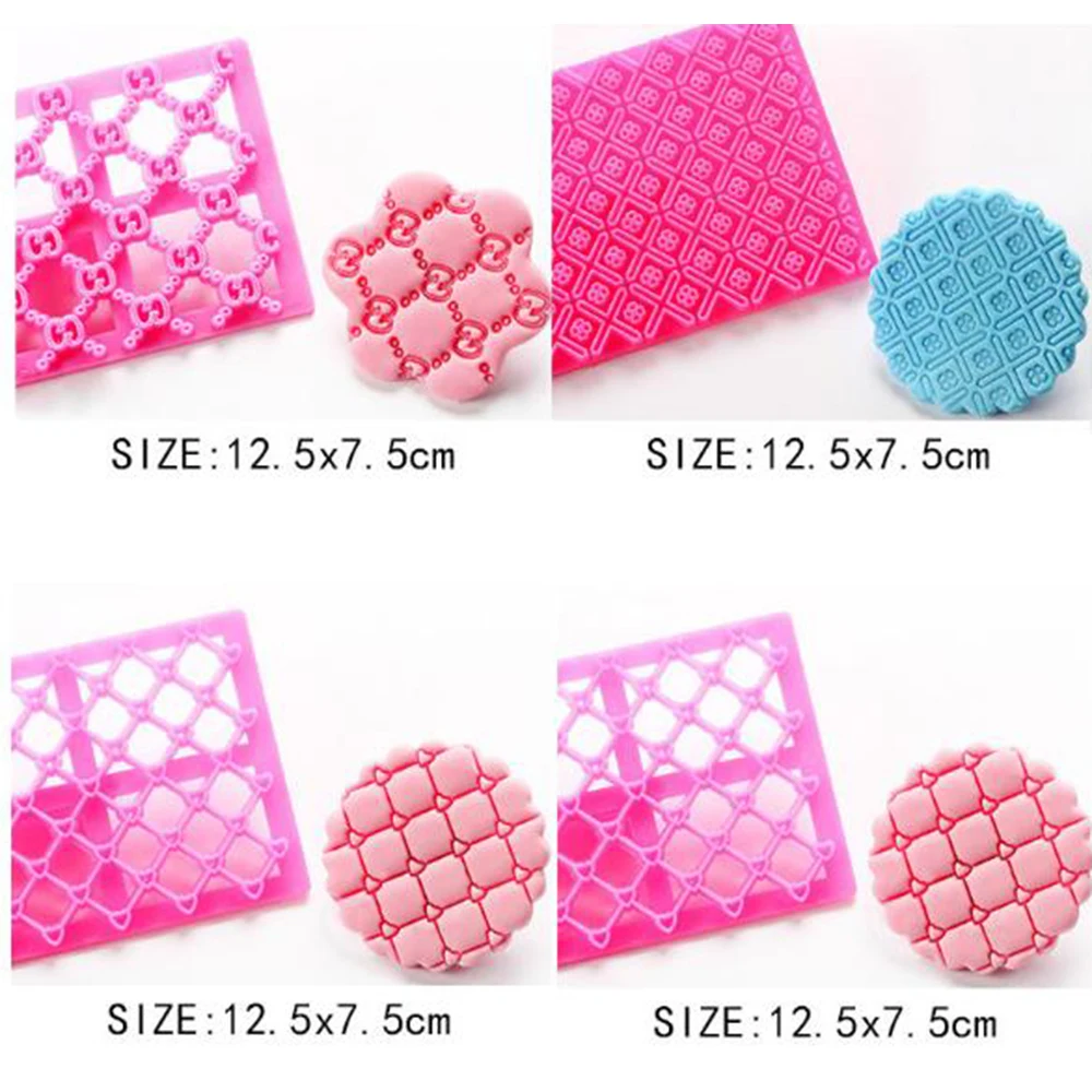 9Pcs/Sets Diamond Sugarpaste Gum Icing Baking Quilt Fondant Cake Raft Equipment Tool Embosser Cutter Mould | Дом и сад