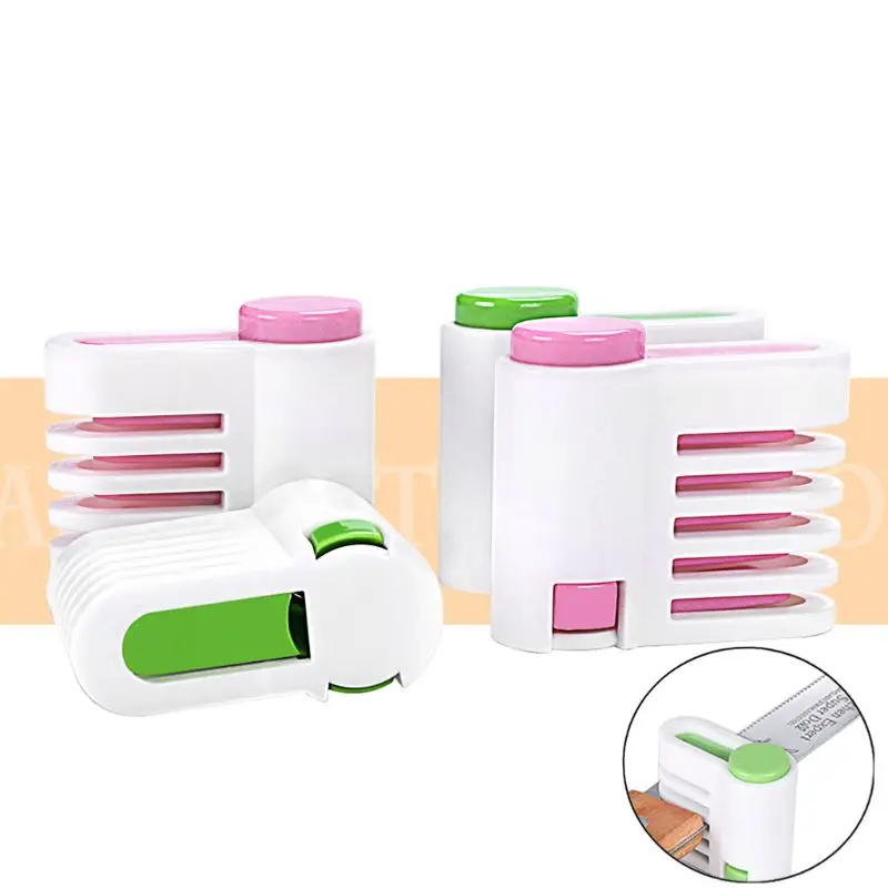 

New 1Pair DIY Kitchen Tool Cake Cutter Leveler 5 Layer Slicer Cutting Fixator