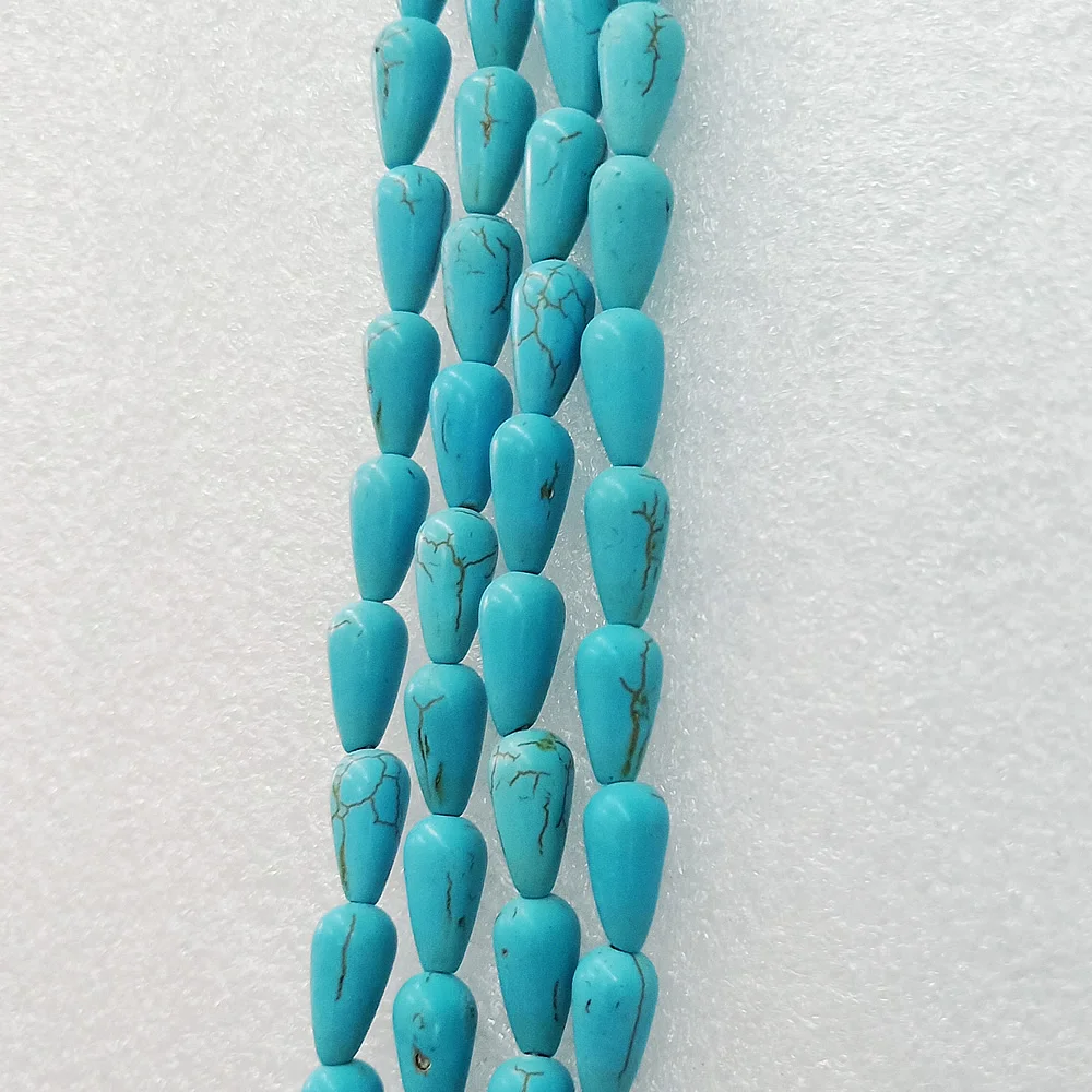 8 ~ 27 мм натуральный голубой бирюзовый полудрагоценный камень отверстие плоские