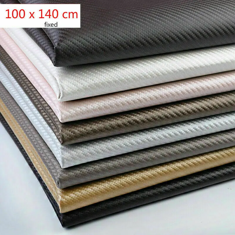 

100*140cm Carbon Fiber Fabric Background Wall/Bed Head/soft Bag/ Car Interior Simulation Leather DIY Upholstery Material Cloth
