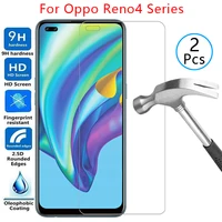 case for oppo reno4 reno5 lite f cover screen protector tempered glass on remo 4f 5f 4lite 5lite light protective phone coque 9h