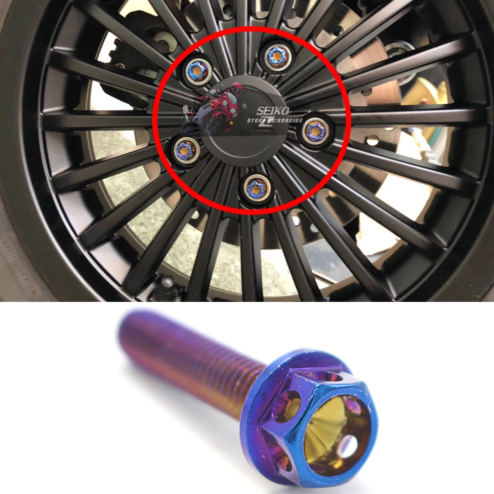 5 шт. титановый болт с шестигранной головкой для скутера Piaggio Vespa GTS 300 300/ie GTS300 |