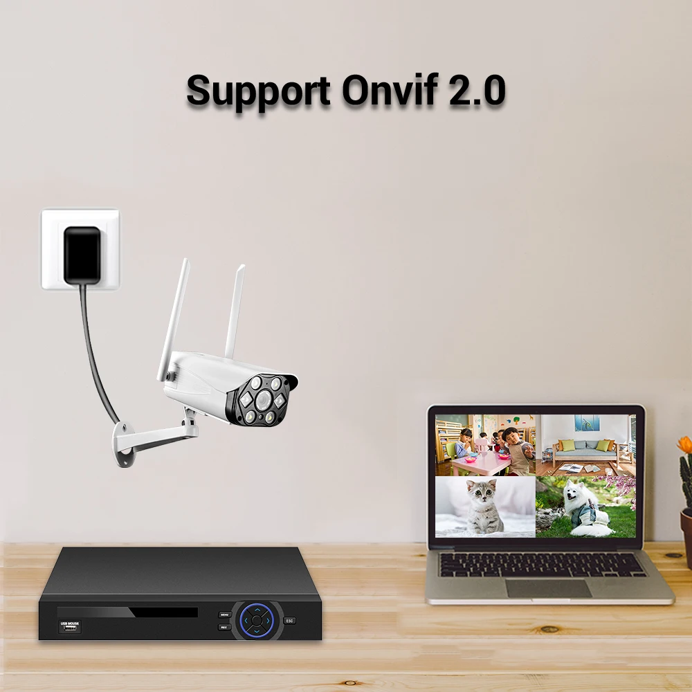 Беспроводная ip камера hamrotte Yoosee Wi Fi HD1080P ONVIF двойной светильник с функцией