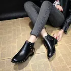 Женские ботинки Martin Корейская версия Новинка Осень-зима 2021 женская обувь с бархатной подкладкой женские короткие ботинки в британском стиле