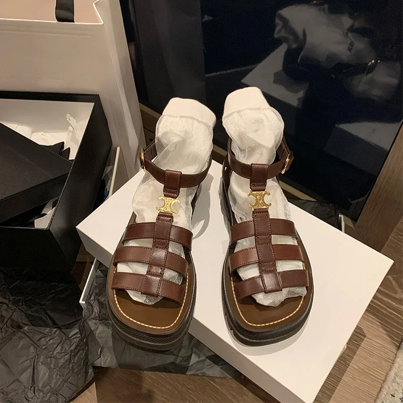 

2021 Summer Casual Style Thick-soled Casual Comfortable All-match Fashionable Roman Sandals Women