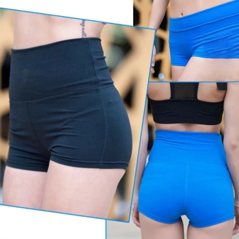 Женские шорты для йоги с высокой талией спортивные тренажерного зала спортивная