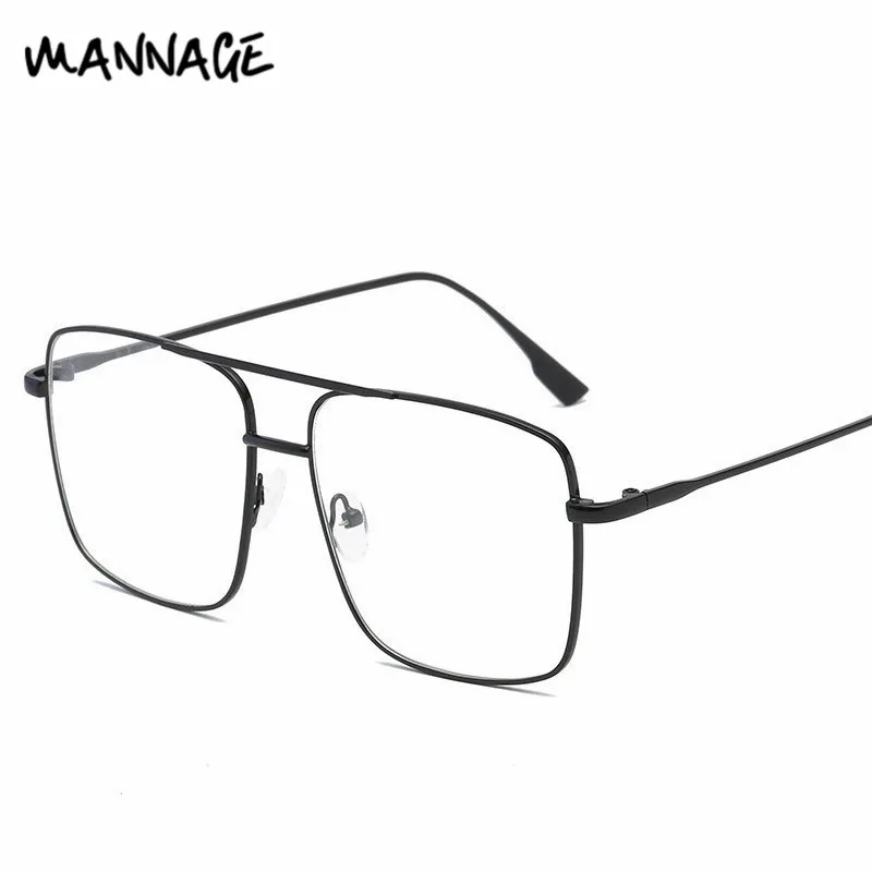 Большие очки оправа для женщин и мужчин компьютерные металлические оправы очков