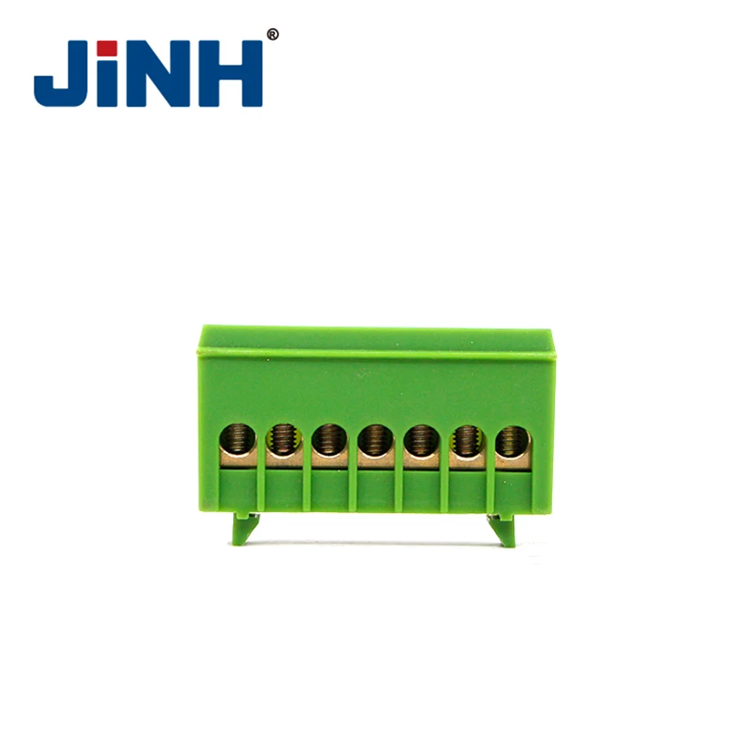 1 шт. зеленый синий винт латунь din рейка клеммный блок земля и нейтральные блоки