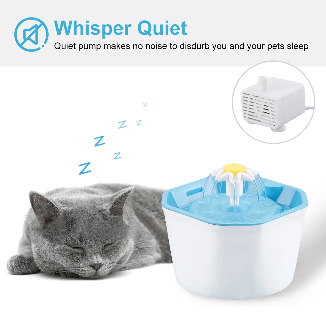 

Pet Dog Cat Fountain Bowl Automatic Fountain Electric Water Dispenser Container With Flower For Cats Dogs Drinking Products