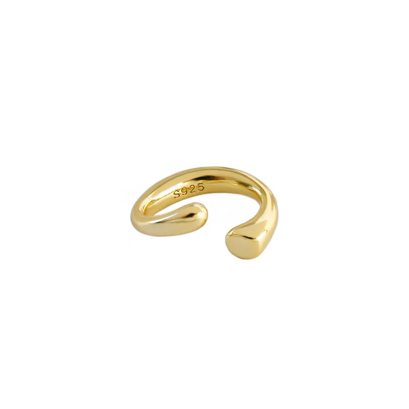 

CA-170 Korean version of S925 sterling silver ear clip INS minimalist no pierced ear buckle student earrings