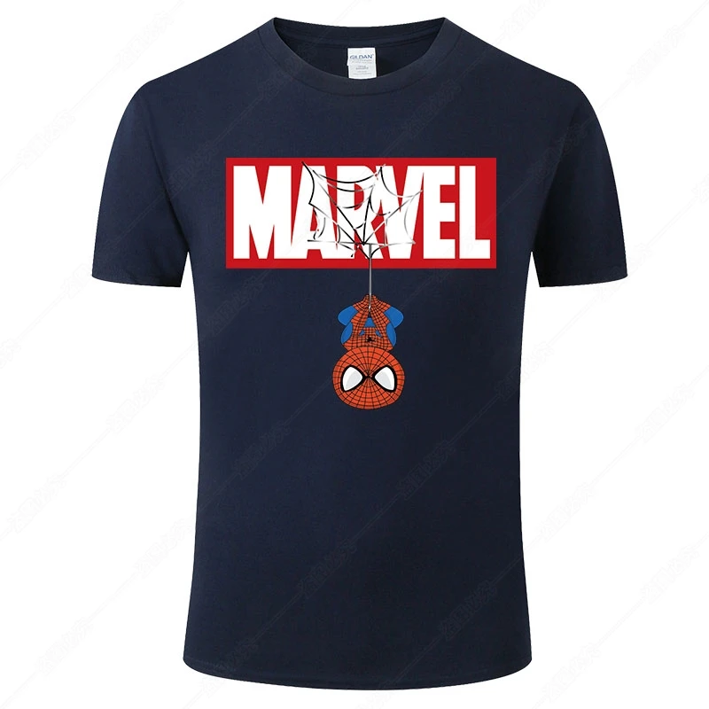 

Marvel T shirt Men Women Cotton Tee Funny Spiderman Print T-Shirt Summer Fashion Cool Camisetas Hombre Streetwear Clothing J92