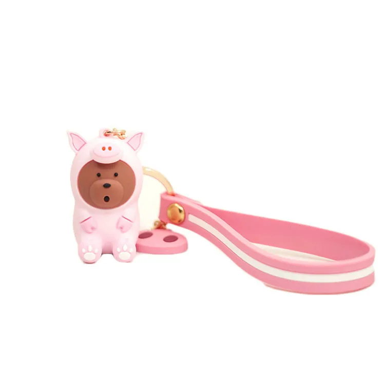 Милый Кукла нашего голого медведя брелок для ключей цифровая игрушка медведь