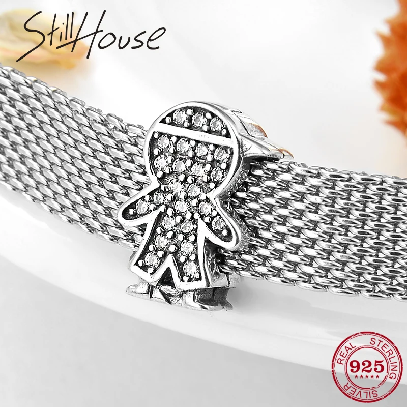 925 Sterling Silver Baseball cap boy Clips CZ beads Fit Reflections Bracelet Original Charm Women Jewelry 2019 | Украшения и