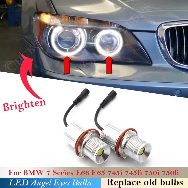

Светодиодная лампа «глаза ангела» для BMW 1 5 6 7 X3 X5 Series E66 E65 745Li 745i 750Li 760Li 750i B7 ALPINA E83 E53 E60 E63