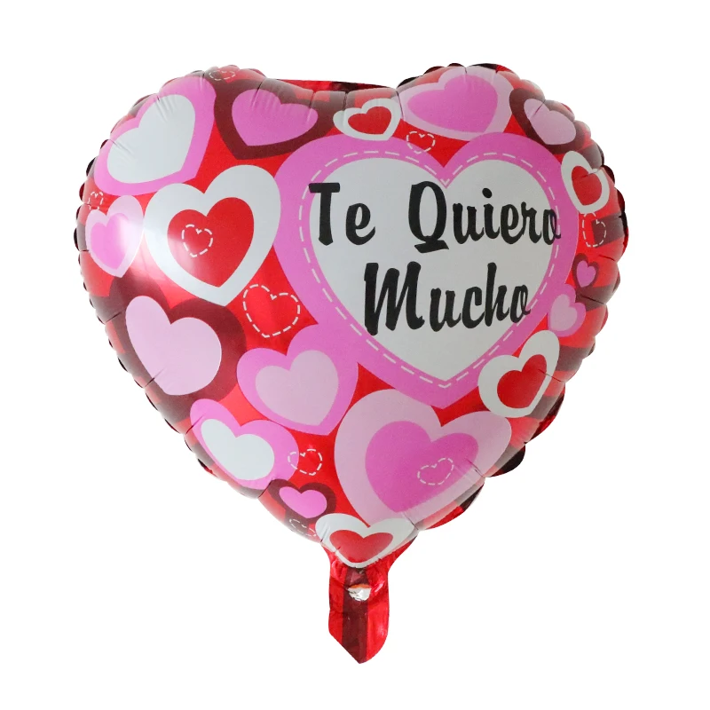 Globos de aluminio de 18 pulgadas para novia y novio, coraz&oacute;n de amor con dise&ntilde;o de Globos de Mylar, helio, para boda y D&iacute;a de San Valent&iacute;n, 50 unids/lote-3