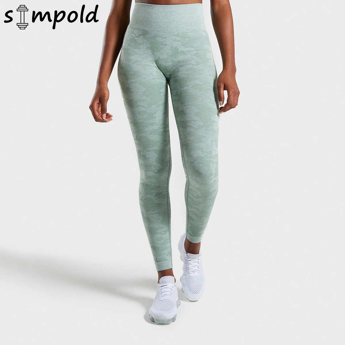 

Simpold Running Legging Women Sport Work Out Pants Stretchy High Waist Atheletic Tights Anti-sweat Breathable Gym Clohte