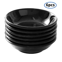 6pcs soy sauce vinegar dishes melamine dipping bowls round restaurant small dish hot pot tableware barbecue kitchen accessories