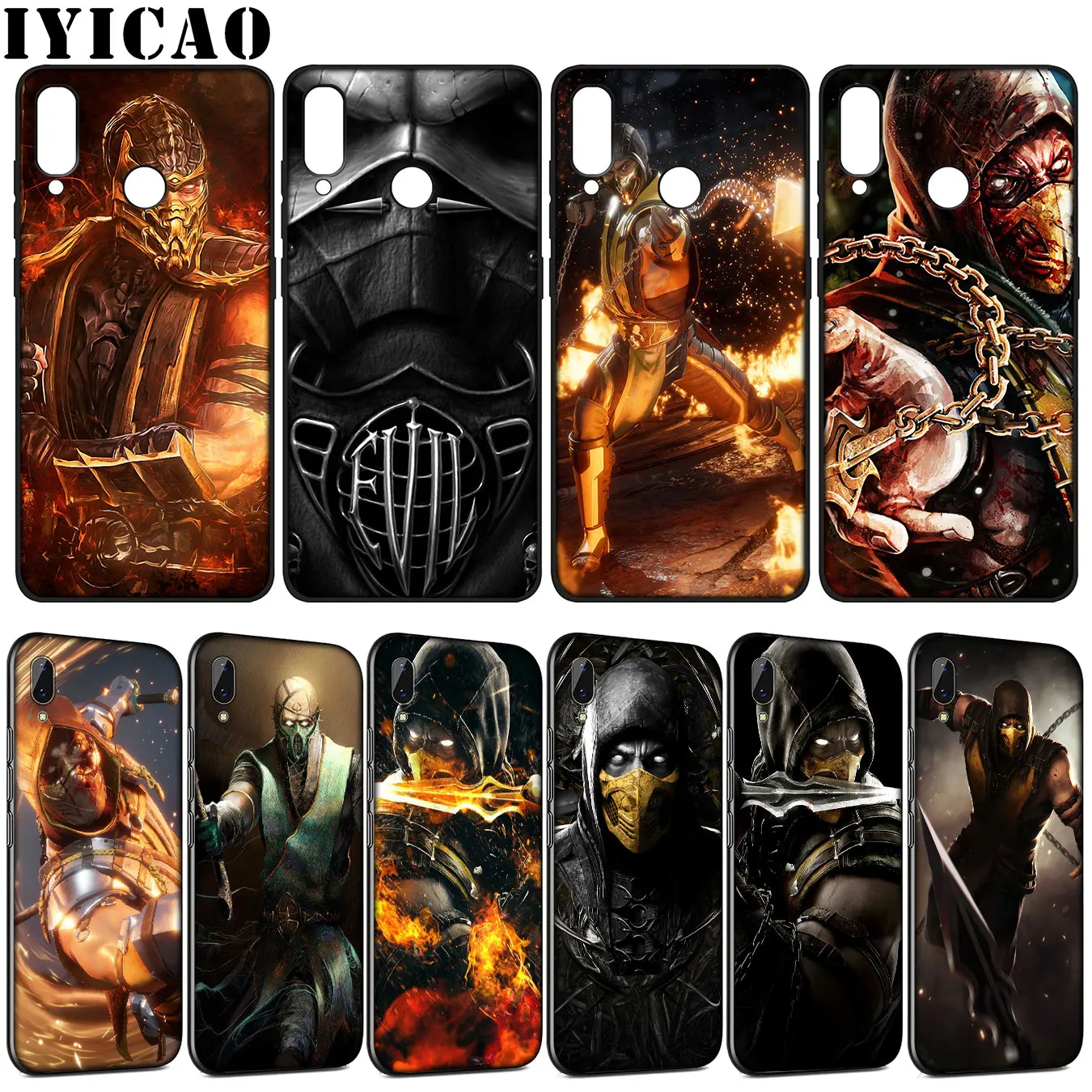 Мягкий силиконовый чехол IYICAO Scorpion In Mortal Kombat для Huawei Y9 Y7 Y6 Prime 2019 Honor 20 10 9 9X 8C 8X 8 Lite 7C 7X