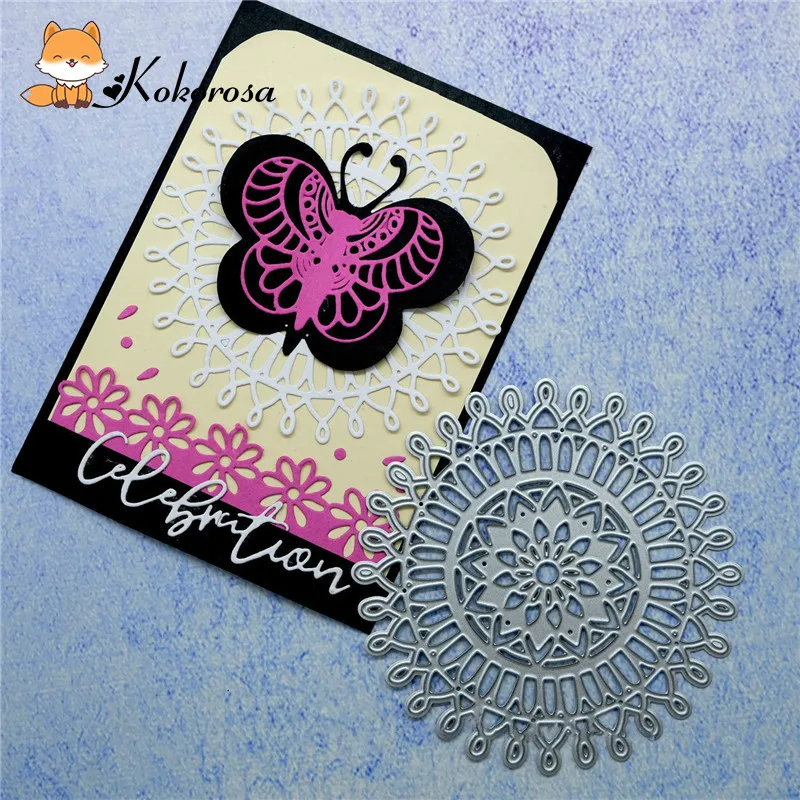 Kokorosa Круглые режущие штампы металлические Скрапбукинг альбом для карт тиснение
