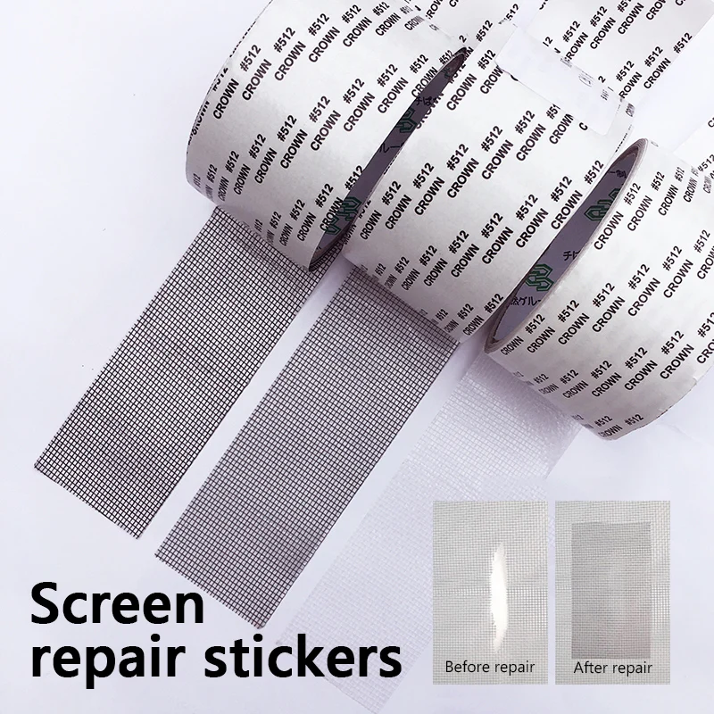 

Summer Patch Repair Broken Hole Anti-mosquito Screen Window Door Mosquito Netting Window Net Wires Patch Repair Tape Mesh Sticky