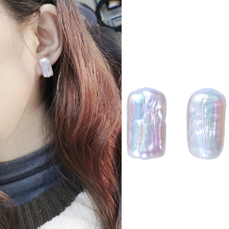 

Оптовая продажа натуральный пресноводный барочный жемчуг серьги позолоченные серьги-гвоздики Красивые вечерние свадебные женские подарок 10 пар/лот