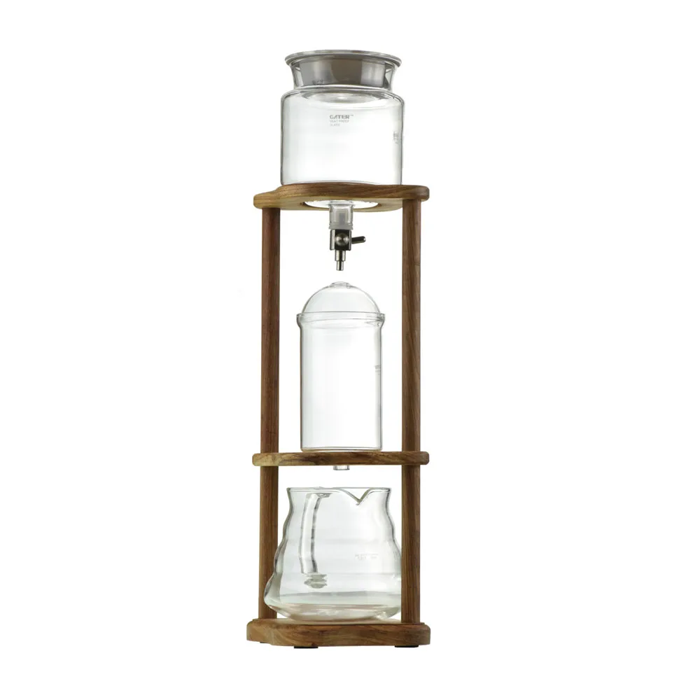 

New style Ice Dripper Coffee Pot Rosewood Ice Dripper Stand for 3-9 Cups Cold Brewer Coffee Machine