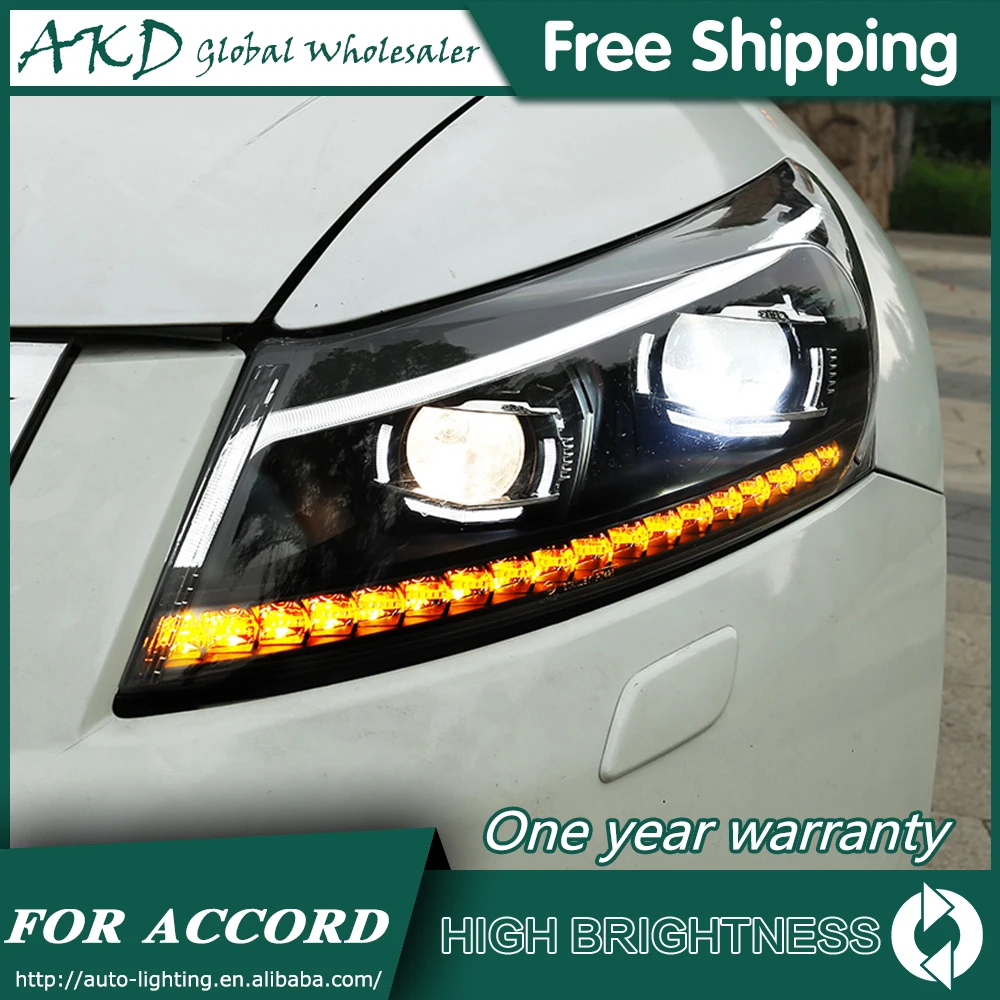 Налобный светильник s для автомобиля honda Accord G8 2008 2012 дневный ходовой DRL налобный