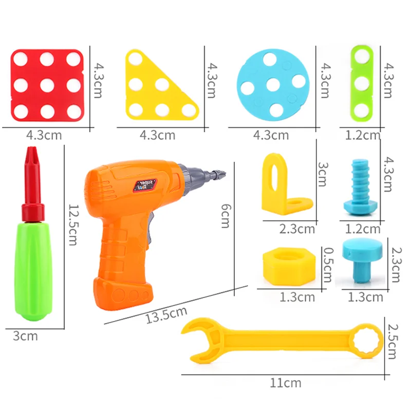 Детские игрушечные дрели креативная развивающая игрушка электрическая дрель