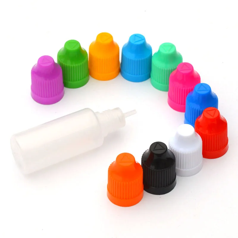 

50pcs PE 15ml Plastic Dropper Bottle With Childproof Cap And Long Tip Empty E Liquid Needle Bottles
