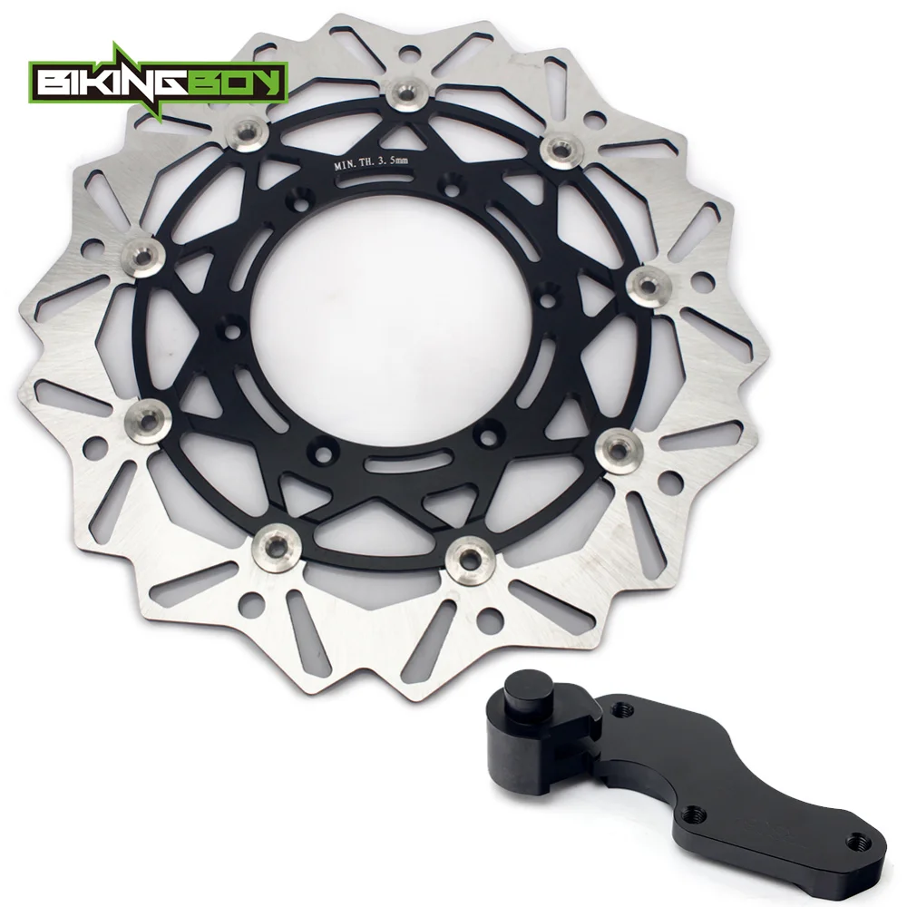 Фото Передний тормозной диск для ротора BIKINGBOY DRZ 400 E 00-08 01 DR-Z 400 S 00-09 RM125 96-09 RM250 96-12 SV 125 SM 05 06 320 мм №1