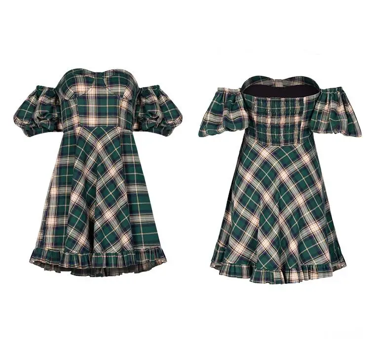 Женское винтажное платье-топ в стиле панк с открытыми плечами