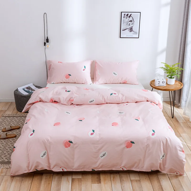 

100% Cotton Duvet Cover Set Fashion Home Bedding Couple Women Girls Home Bedclothes Soft Bedding Comforter Cover Set Twin Queen