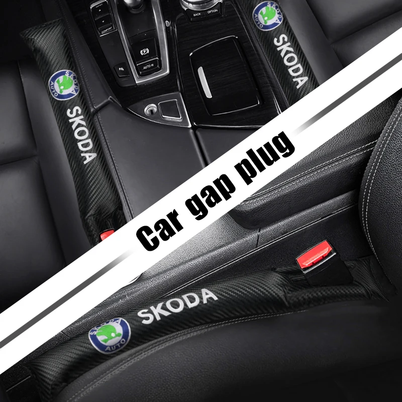 

1/2PCS For Skoda Car Interior Seat Gap Plug Filler LeakProof Pad Auto Accessories VRS Octavia Rapid Fabia Kodiaq Karoq Superb 3