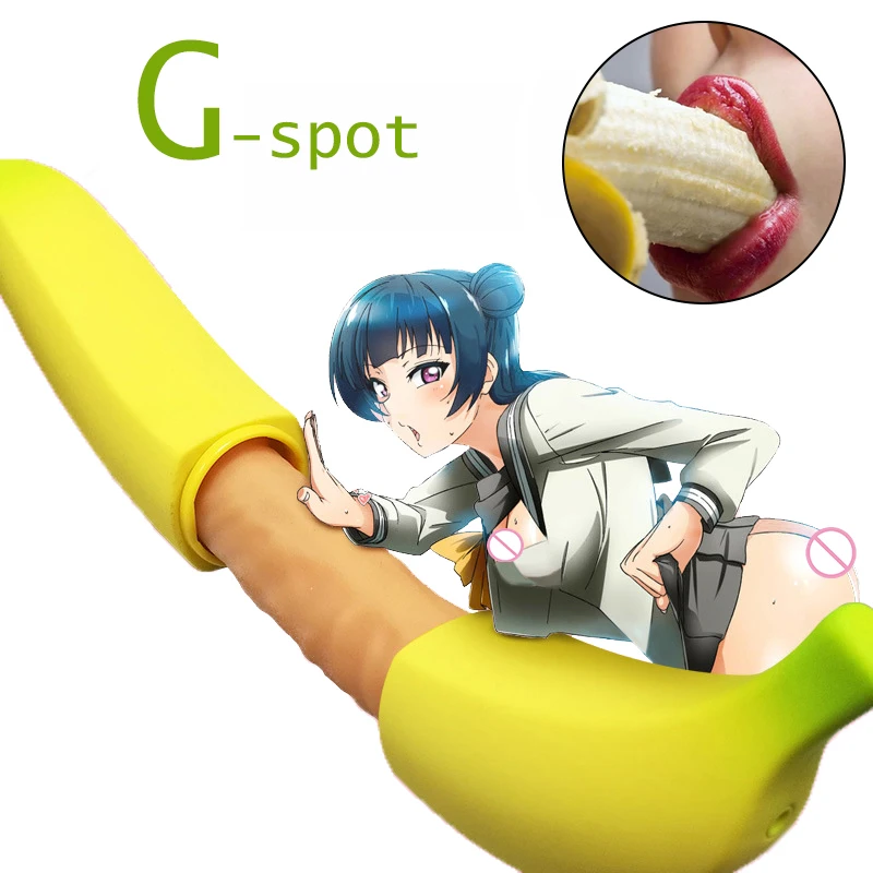 7 Скоростной банановый дилдо вибратор для женщин реалистичный огромный пенис G-точки стимулятор женской мастурбации секс-игрушек для взрослых.