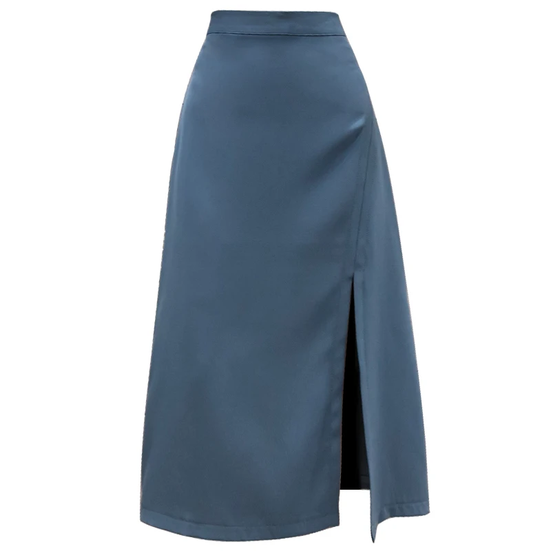 Юбка-карандаш TingYiLi женская с завышенной талией Офисная трапециевидная Юбка-миди