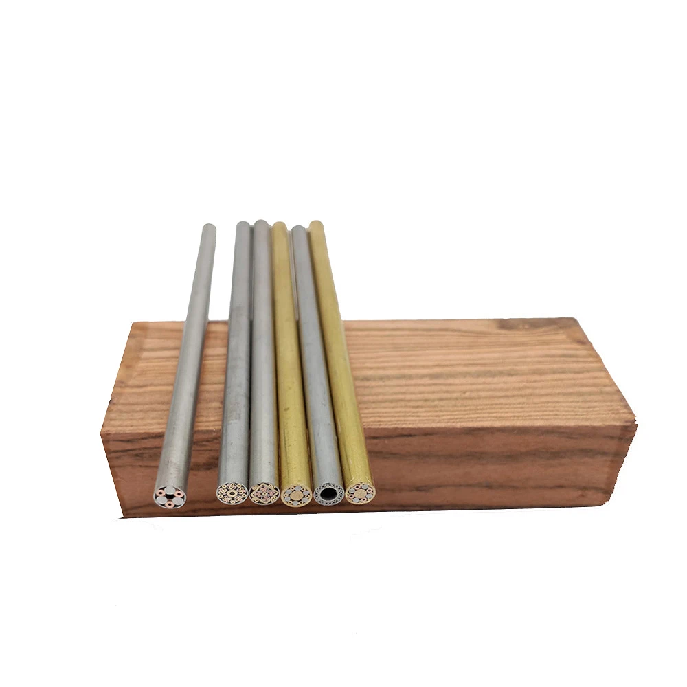 

Mosaics Pin Three cylinders 6mm Dia knife Handle screw rivets for Knives (6mm x 130mm) brass and stainless steel