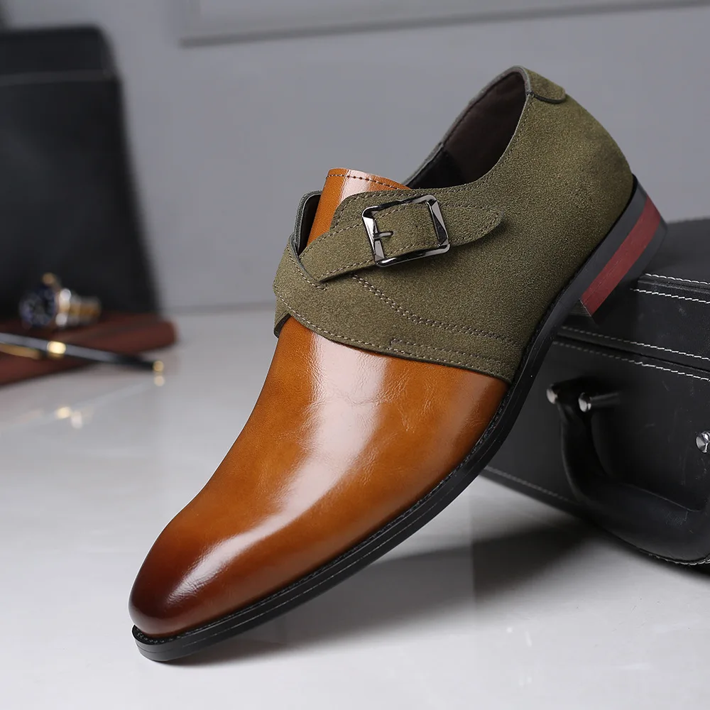 

Men Formal Shoes Fashion Dress Men Shoes Slip On Business Casual Shoes Footwear Black Leather Wedding Party Shoes Plus Size38-48