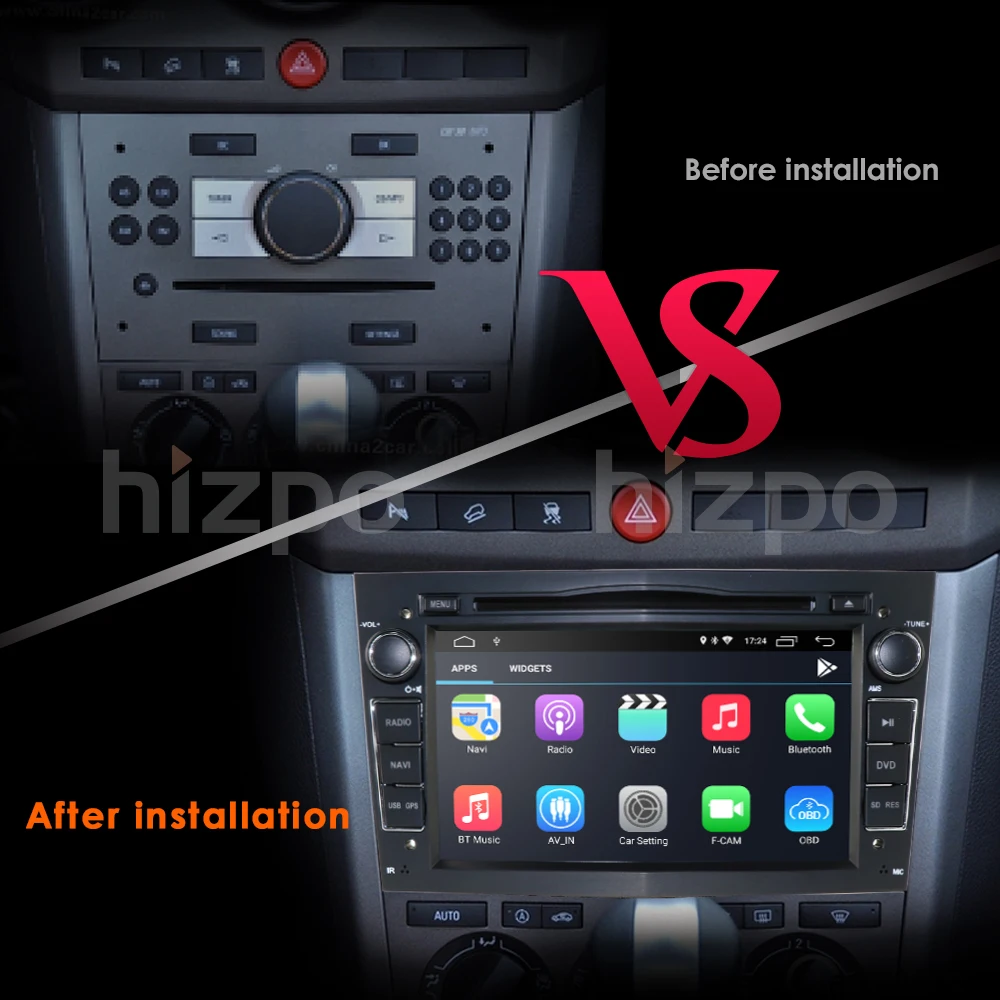Автомагнитола 2DIN на Android 10 мультимедийный стерео плеер с DVD GPS 4G DSP для Vauxhall Opel Astra H G