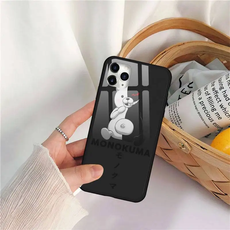 

Hot Anime Dangan Ronpa Danganronpa Phone Case Tempered glass For iphone 11 12 PRO MAX X XS XR 5C 6 6S 7 8 plus