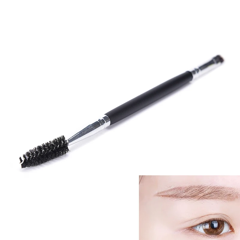 

1PCS Makeup tools handle double eyebrow brush + eyebrow comb and makeup brush