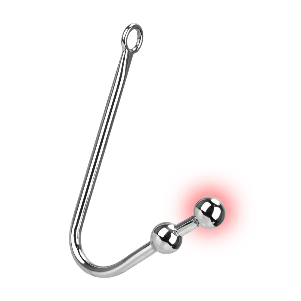 Anal Dilator Hook Stainless Steel Adult Products Butt Plug With Ball Hole Sex Toys for Men and Women | Красота и здоровье