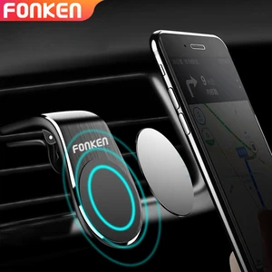 fonken magnetic car phone holder air vent clip mount magnet stand for iphone 11 12 13 mini huawei samsung xiaomi mobile support free global shipping