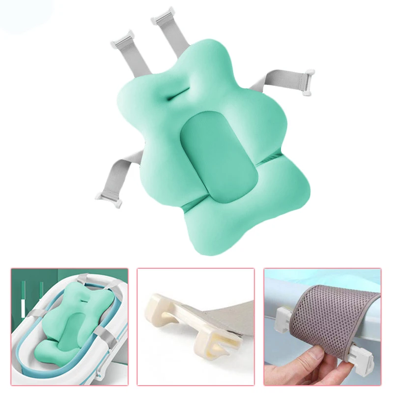 

Baby Bathtub Cushion Non-Slip Shower Air Mat Bed Babies Bathroom Seat NewBorn Bathing Chair/Shelf Support Dropshipping