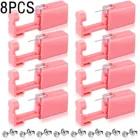 Одноразовый безопасный стерильный прибор для пирсинга из нержавеющей стали 316L, более безопасный пистолет для пирсинга, бриллиантовый комплект для пирсинга, серьги