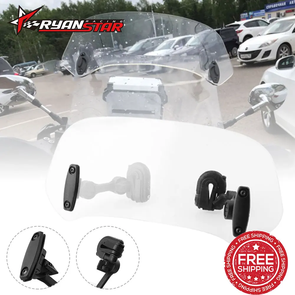 Мотоцикл ветровое стекло Ветер Регулируемый дефлектор спойлер защита