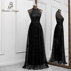 2022 изысканные черные вечерние платья а-силуэта, платья для выпускного вечера, вечерние платья, платье для вечеринки, свадебное платье