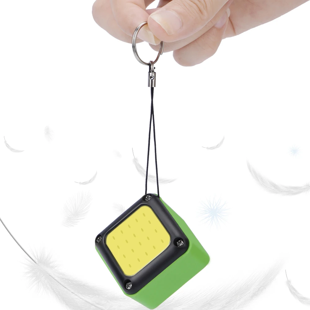 15W COB LED Pocket Emergency Floodlight Keychain Flashlight 800mA USB Work Light Magnet Inspection Lamp 3Mode Camping Tent Lamp