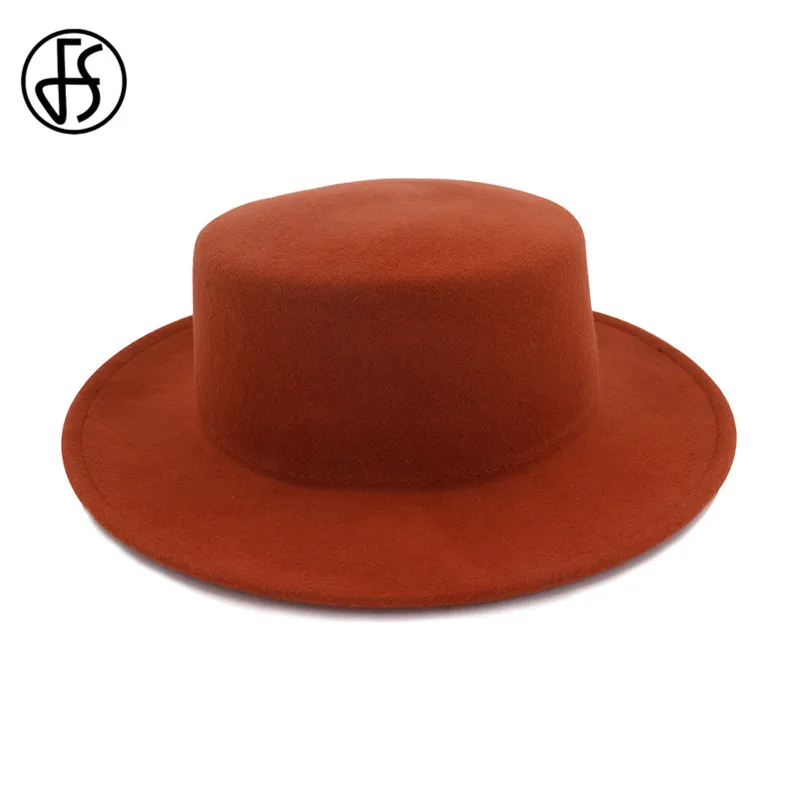 FS 5 цветов для мужчин и женщин Топ джаз шляпа Зимняя шерстяная одежда фетровых