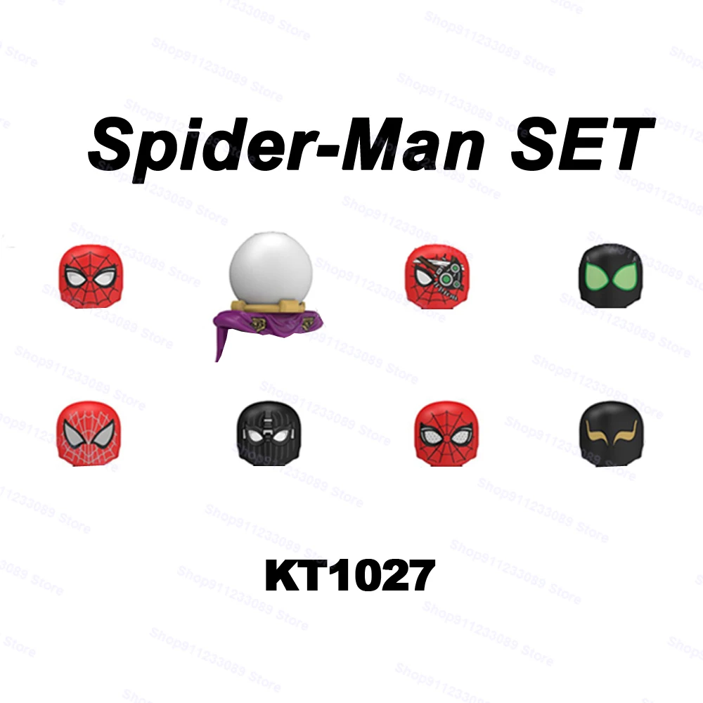 8 шт./компл. человек паук Строительные блоки собрать кирпичи супергероя модельные